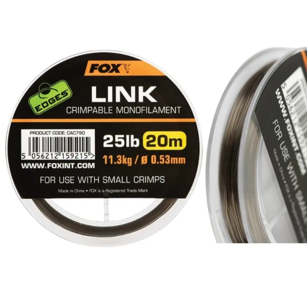 CAC792 Fox Edges Link Trans Khaki Mono 0,64Mm 20M 35Lb slika 1
