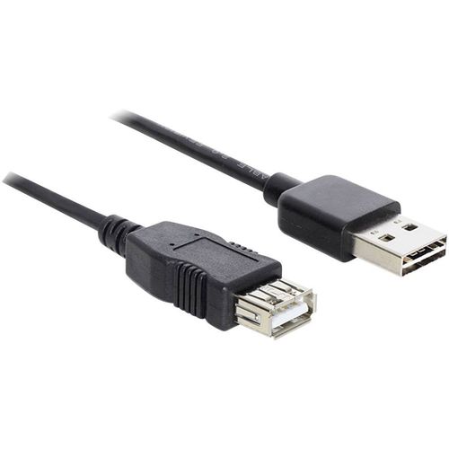 Delock USB 2.0 priključni kabel [1x muški konektor USB 2.0 tipa a - 1x ženski konektor USB 2.0 tipa a] 5.00 m crna utikač primjenjiv s obje strane, pozlaćeni kontakti, UL certificiran USB 2.0 priključni kabel [1x USB 2.0 utikač A - 1x USB 2.0 utikač A] 5 m crni pozlaćeni kontakti Delock slika 6