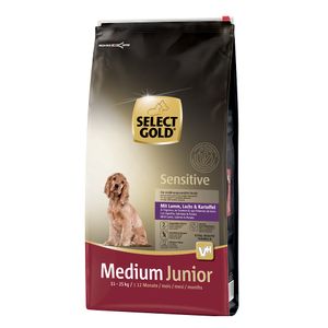 Select Gold Sensitive Junior Medium janjetina, losos i krumpir
