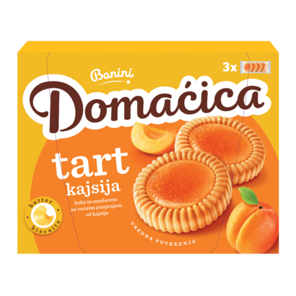 Banini Tart kajsija 210g slika 1