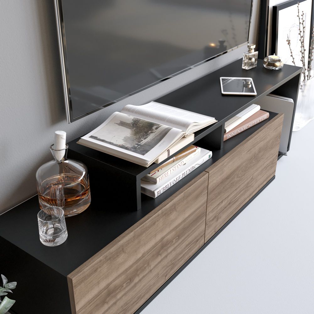 Nexera - Crni, Orah Crni TV Stalak slika 3