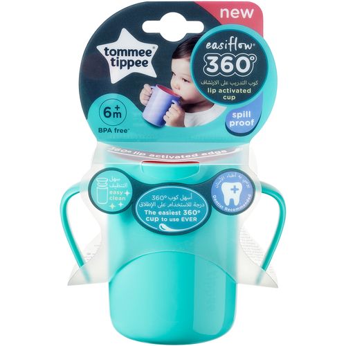 EOL Tommee Tippee Easiflow šalica 360 stupnjeva, bez usnika, 200 ml, 6mj+ slika 4