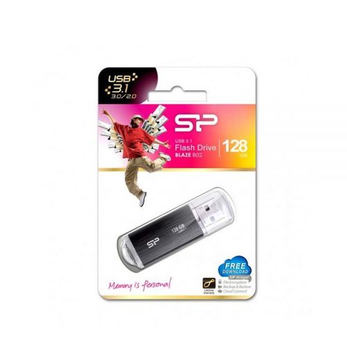 Silicon Power SP128GBUF3B02V1K 128GB USB Flash Drive 3.0,Blaze B02,BLACK slika 2