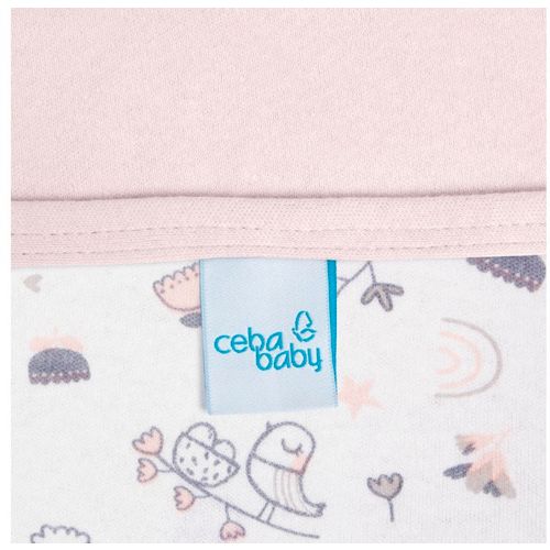 Ceba Baby pokrivač dječji(90x100) Candy pink + Bird World slika 2