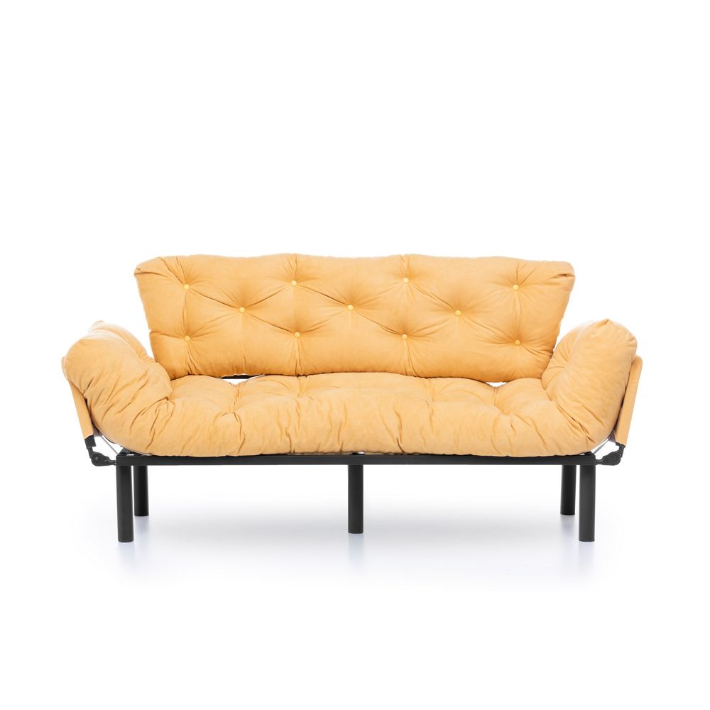 Nitta Triple - Mustard Trojnsjed - Sofa na Razvlačenje slika 9