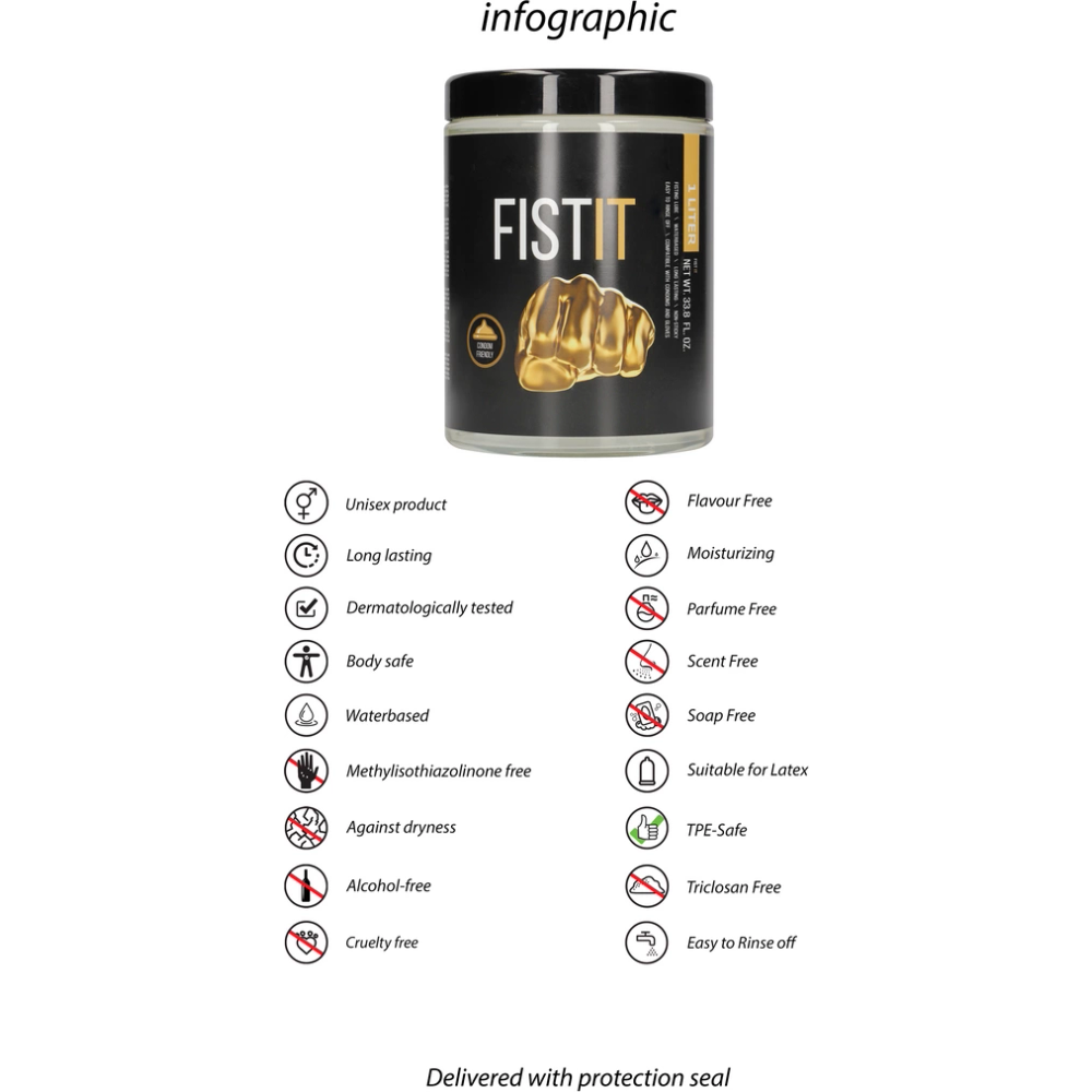Fist It by Shots lubrikant na bazi vode - posuda - 33,8 oz / 1000 ml slika 6