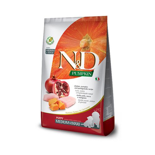 N&D Pumpkin Puppy Medium i Maxi Piletina i Nar 2.5kg slika 1