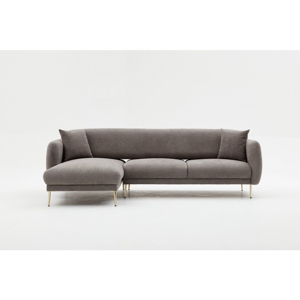 Simena Lijevi - Sivi Zlati Kutni Sofa-Krevet slika 10