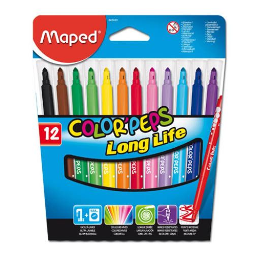 Flomasteri školski Maped Color'Peps Long life 12/1 MAP845020 slika 1