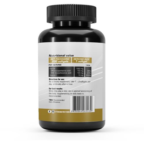 THE Nutrition Omega 3  200 soft gel kapsula/Esencijalne masne kiseline slika 2
