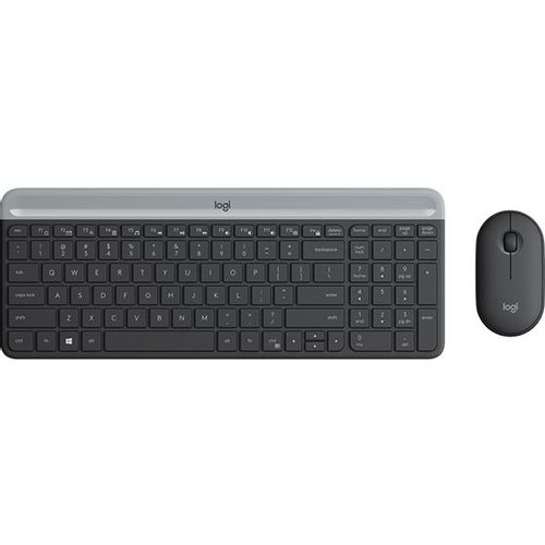 Logitech bežični desktop komplet MK470 Slim Wireless crna slika 1