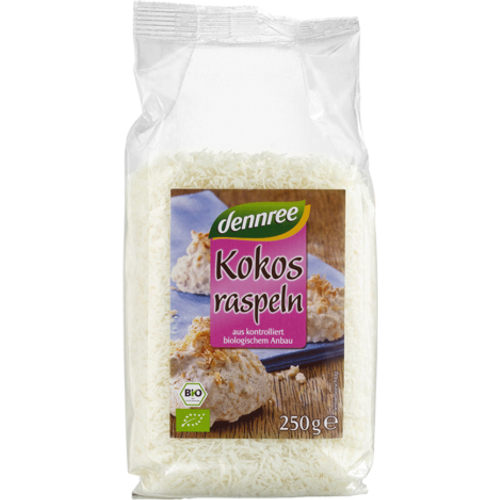 DENNREE Kokos usitnjeni BIO 250g slika 1