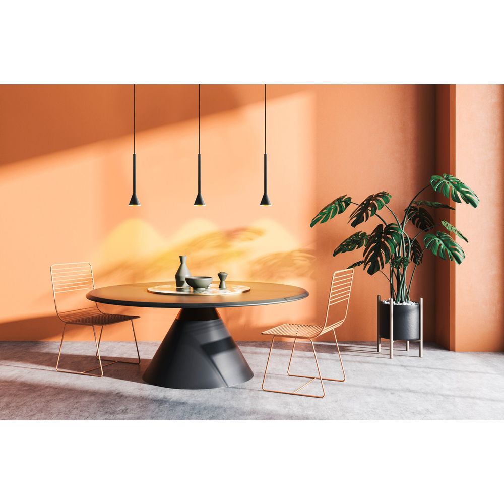 Eglo viseća lampa tb cortaderas gu10 1x8w crno/crno v:1100mm o85mm slika 2
