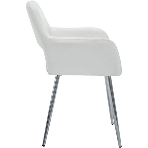 Blagovaonske stolice od umjetne kože 6 kom bijele slika 40