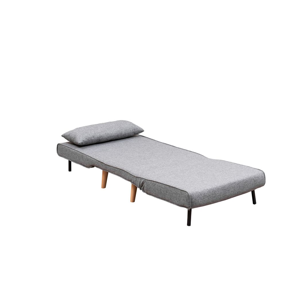 Folde Single - Svijetlo Siva Sofa na Razvlačenje za Jednu Osobu slika 9