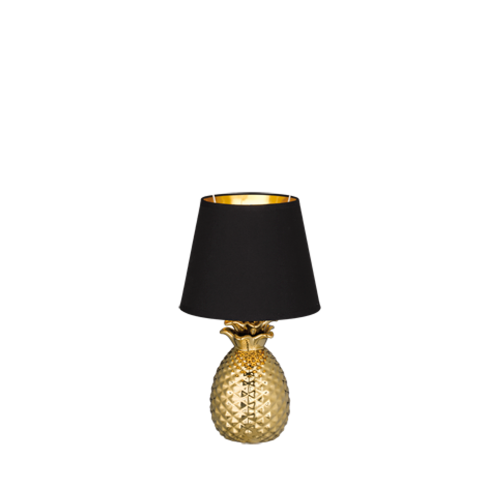PINEAPPLEA 35cm. GOLD-BLACK stona lampa slika 2