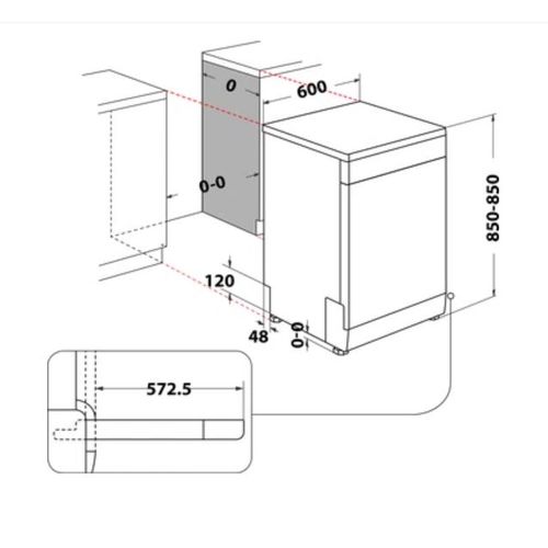 Whirlpool W2F HD624 Mašina za pranje sudova, 14 kompleta, širina 60 cm slika 6