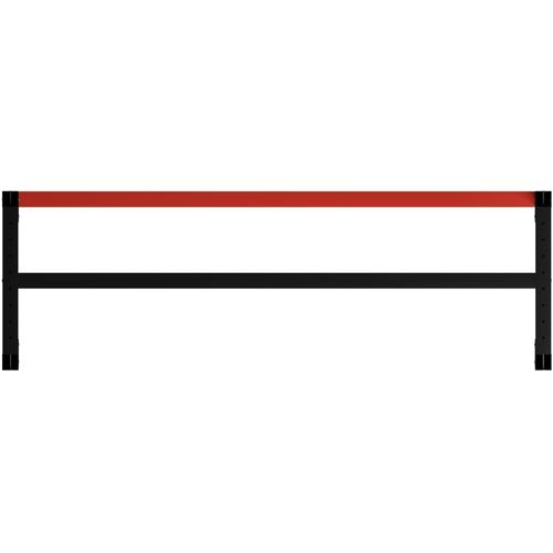 Okvir za radni stol metalni 175 x 57 x 79 cm crno-crveni slika 5