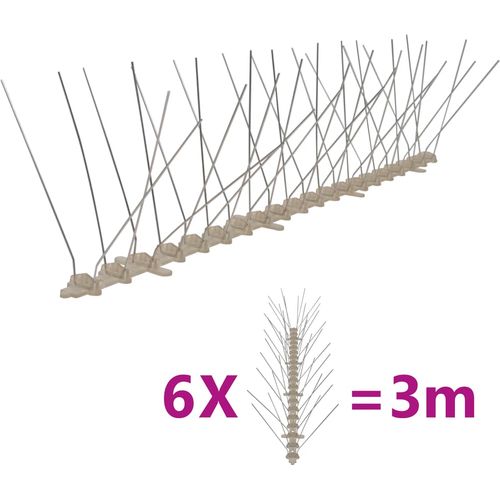 4-redni Plastični Šiljci za Zaštitu od Ptica i Golubova Set od 6 slika 15