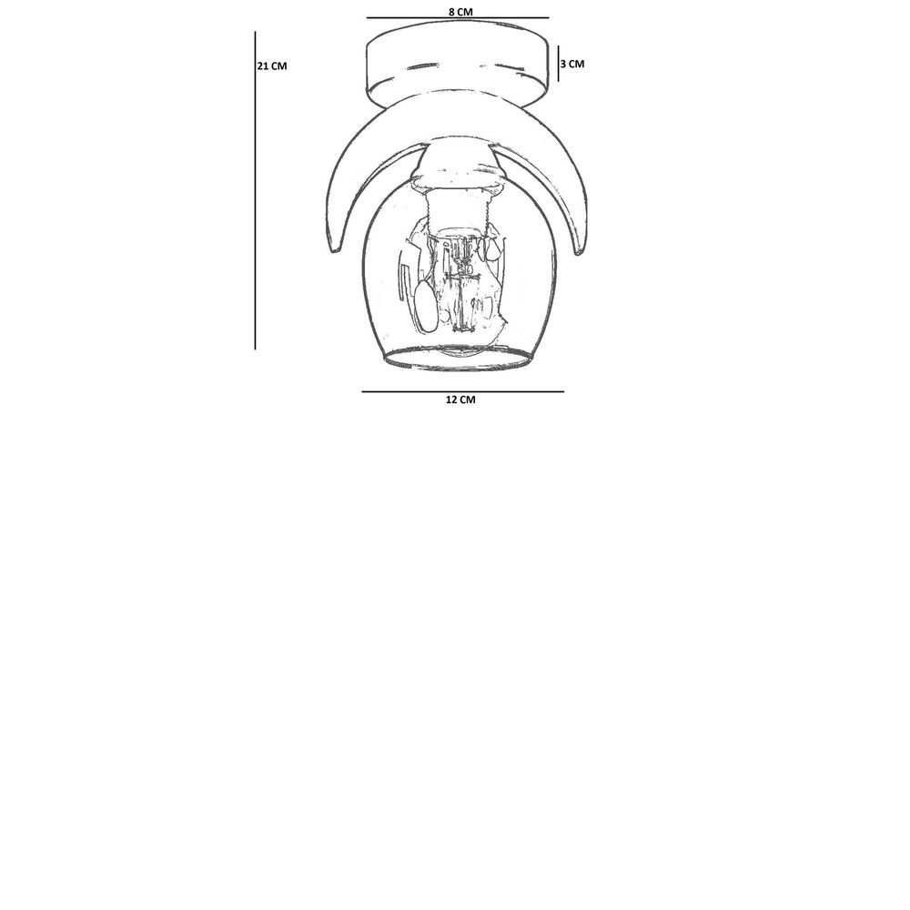 Opviq Luster 013, Med, Orah, Crna slika 4