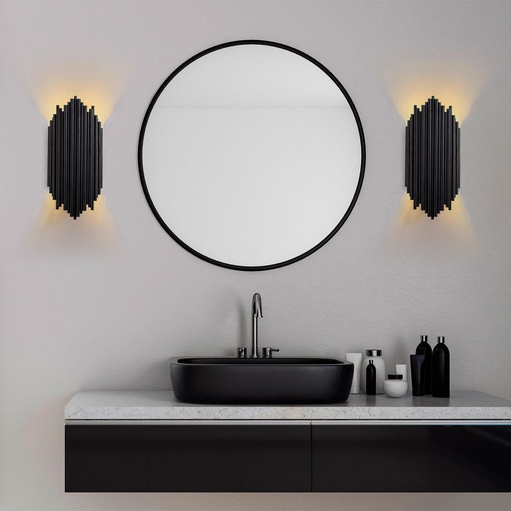 Kara - Crna Zidna Lampa 13345 slika 3