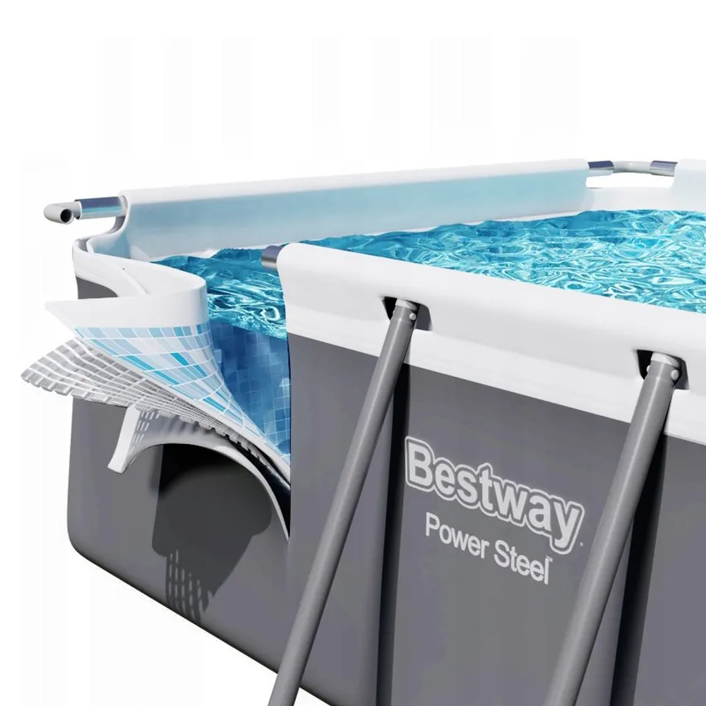 Vrtni bazen s okvirom 404 x 201 x 100 cm 11 u 1 Bestway 56441 slika 3