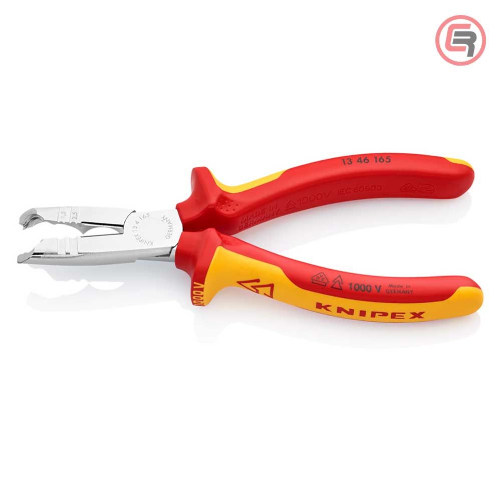 Knipex Kliješta Za Skidanje Izolacije 165 mm Sa Sječicama 1000V - 13 46 165 slika 2