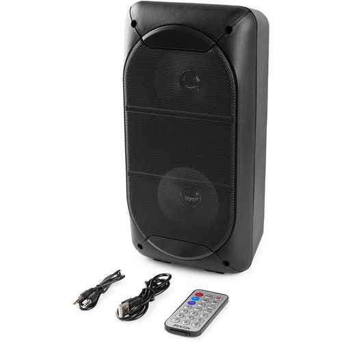 Fenton SBS60 Zvučnik za zabavu, Bluetooth, USB / SD / AUX, LED, daljinski upravljač, crni slika 11