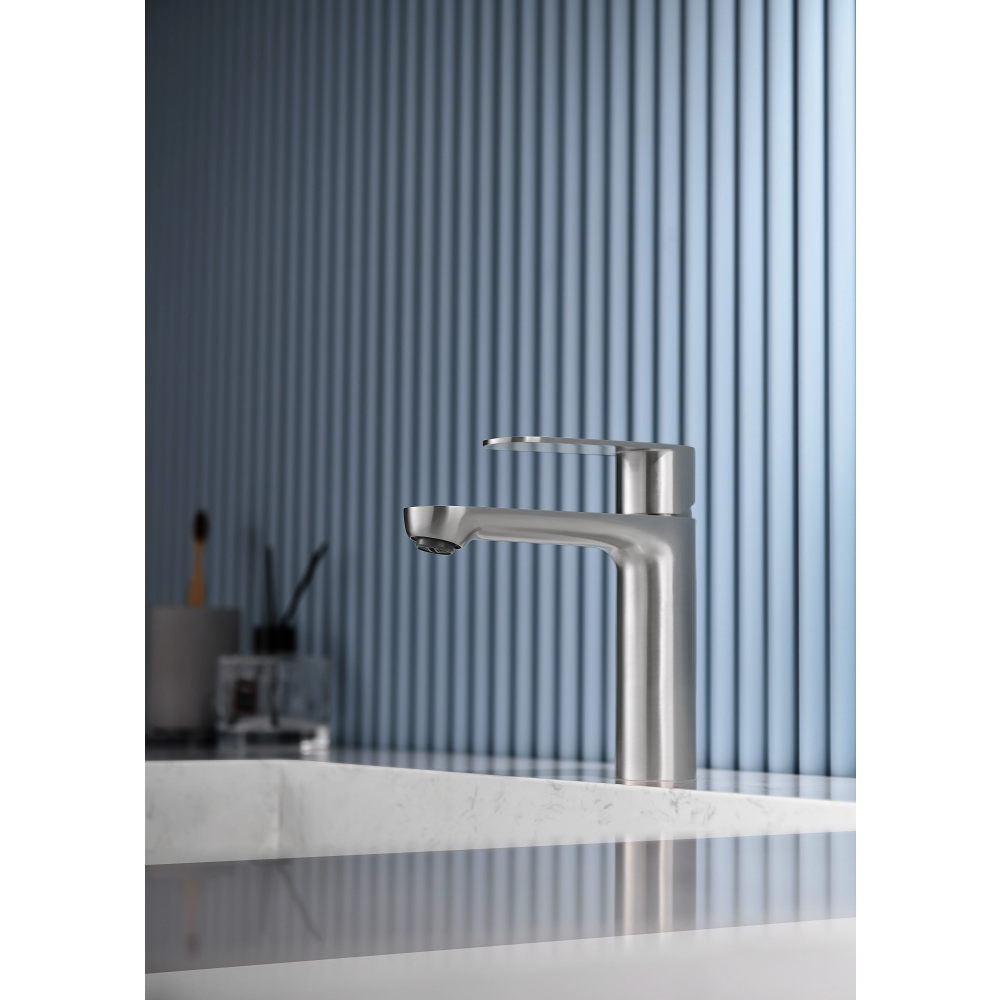 Inter Ceramic slavina za umivaonik marsiliya ss304 mat srebrna slika 2
