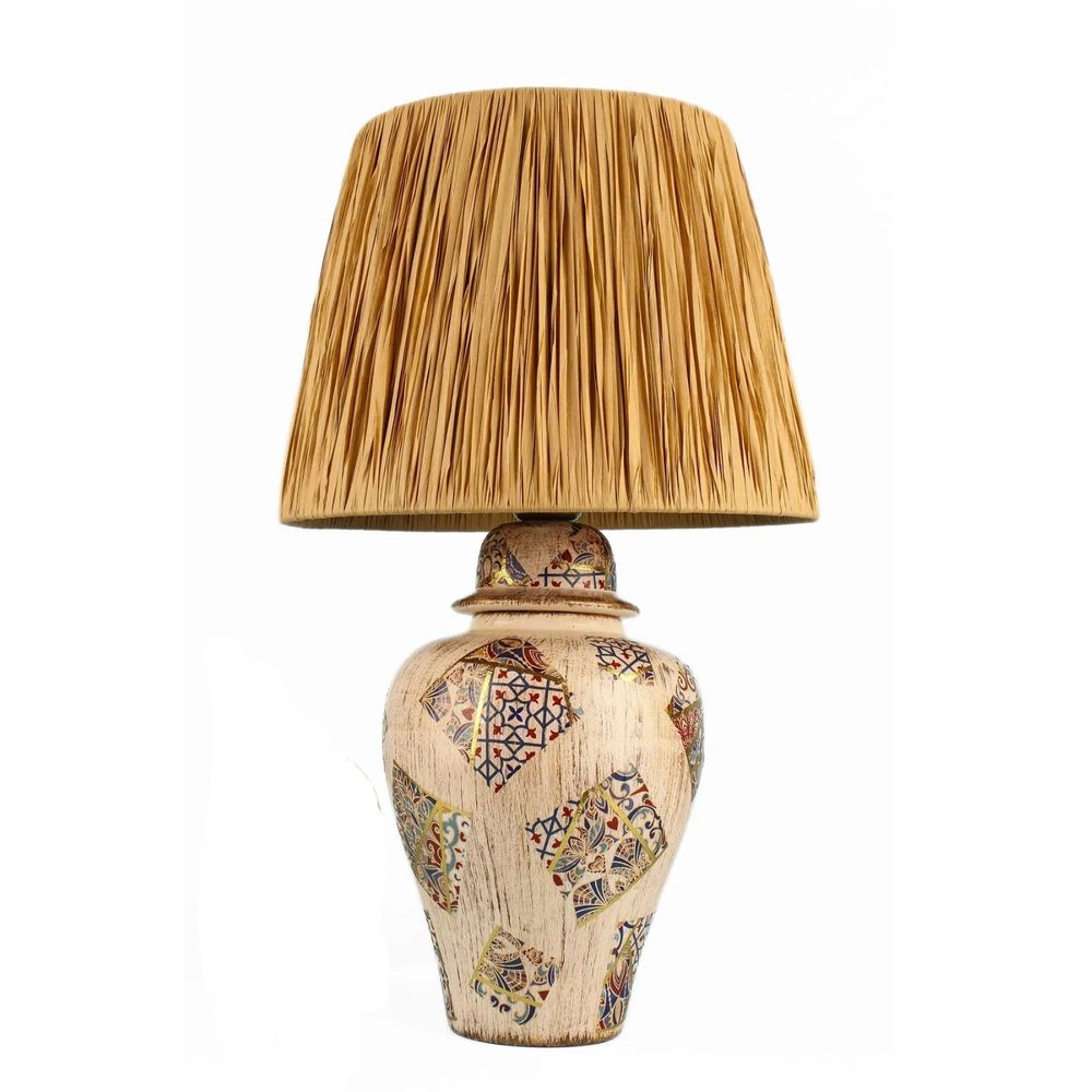 YL654 Krem Stolna Lampa slika 2