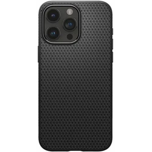 SPIGEN Liquid Air maska za IPHONE 15 PRO MAX mat crna slika 1