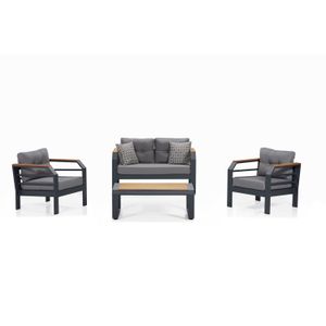 Assento 2+1+1+S - Grey, Black Grey
Black Garden Lounge Set