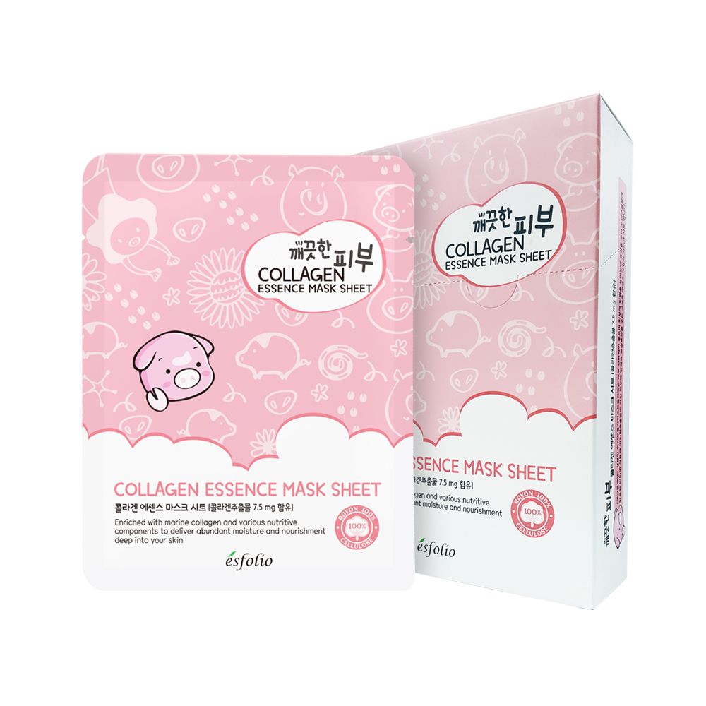 Esfolio тканевая маска. Esfolio Collagen маска. Collagen Essence Mask (10ea). Маска для лица `Esfolio` с коллагеном.