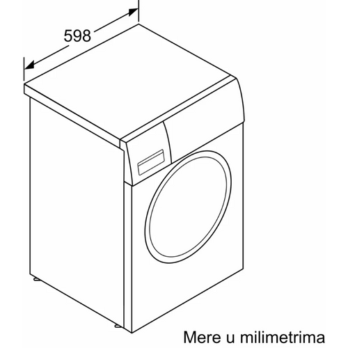 Bosch WAN28263BY Serija 4, Veš mašina, 8kg, 1400rpm, EcoSilence Drive, AllergyPlus, Dubina 55cm slika 8