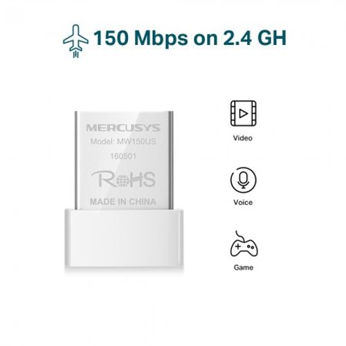 Mercusys MW150US N150 Wireless Nano USB Adapter slika 2