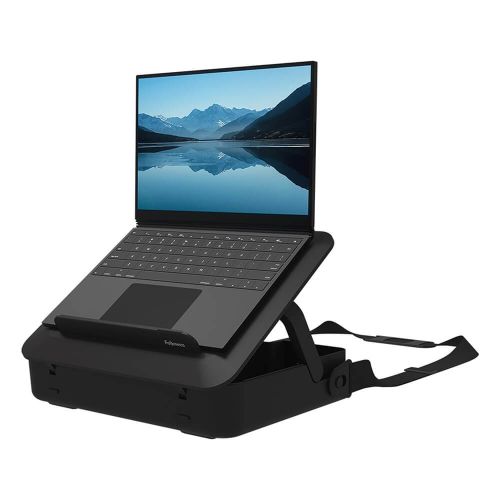 Fellowes torba za laptop BREYTA s ugrađenim stalakom, crna slika 1