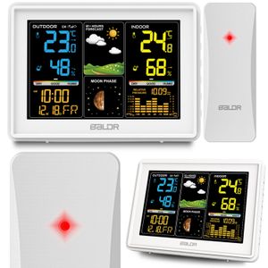Meteorološka stanica s zaslonom BD-907 bijela