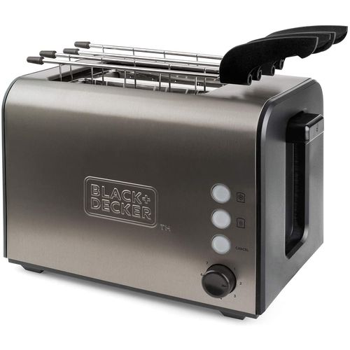 Black & Decker toaster iz nehrđavog čelika 900 w bxtoa900e slika 5
