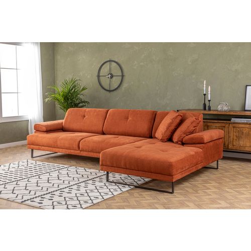 Atelier Del Sofa Kutna garnitura, naranča, Mustang Large Right - Orange slika 3