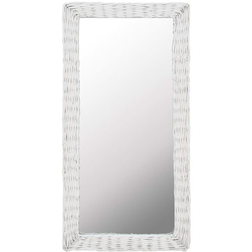 Pleteno ogledalo bijelo 50 x 100 cm slika 9