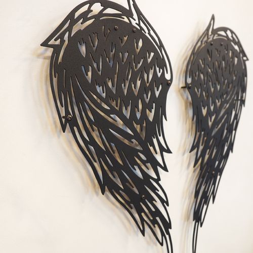 Angel Wings - APT240MS Black Decorative Metal Wall Accessory slika 3