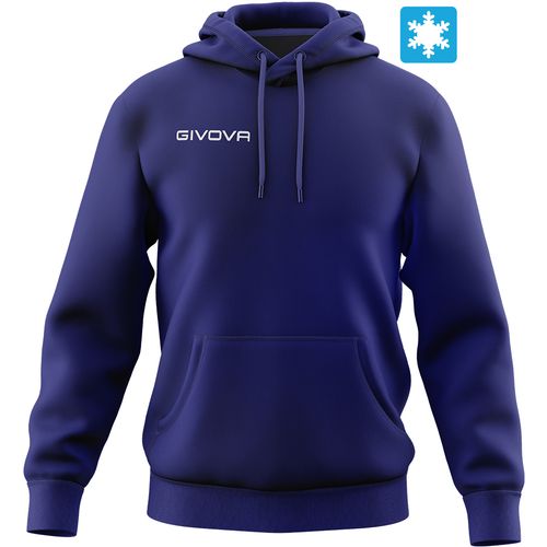 Givova muška dukserica/hoodie Con Cappuccio New Plava slika 1