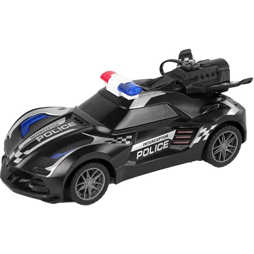 R/C policijski auto - Crna boja - Daljinsko upravljanje slika 3