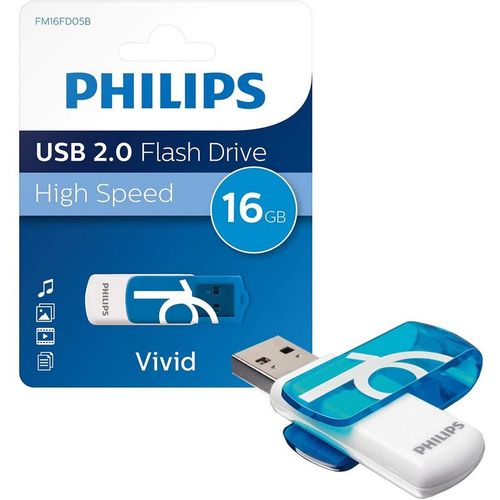 Philips USB  memorija 2.0 16GB Vivid Edition Blue slika 2