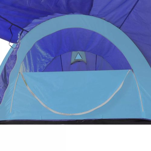 Šator za kampiranje za 4 osobe tamna plava/svjetla plava slika 14