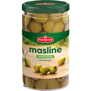 Podravka Zelene masline bez košpica 650g