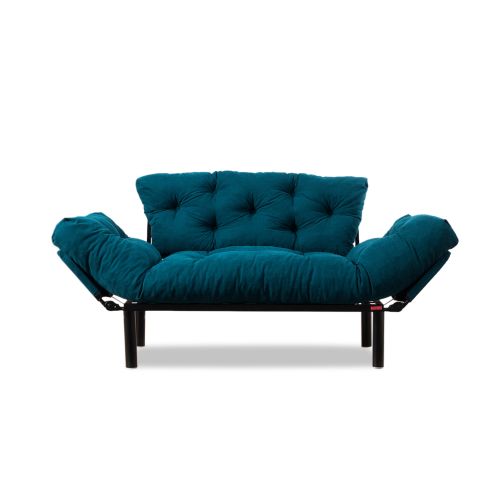 Atelier Del Sofa Nitta - Petrol Blue 2-Seat Sofa-Bed slika 14