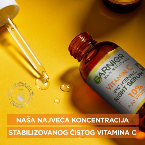 Garnier Skin Naturals Vitamin C noćni serum za lice za blistavu kožu 30ml slika 3