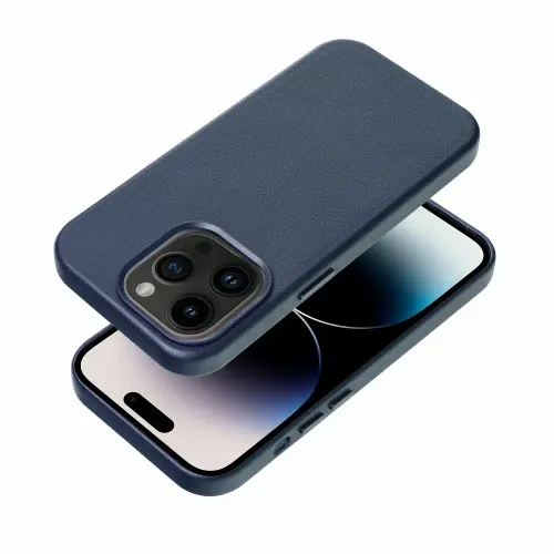 Kožna maska Mag Cover za iPhone 14 Pro plava slika 3