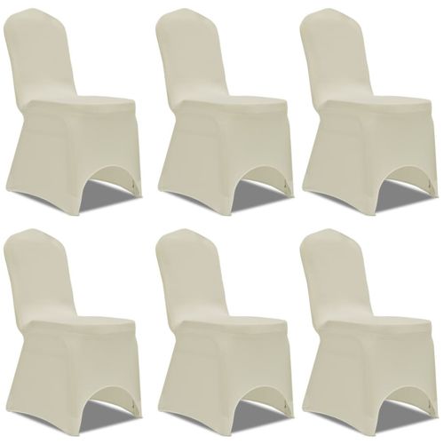 Navlake za stolice rastezljive krem 12 kom slika 2